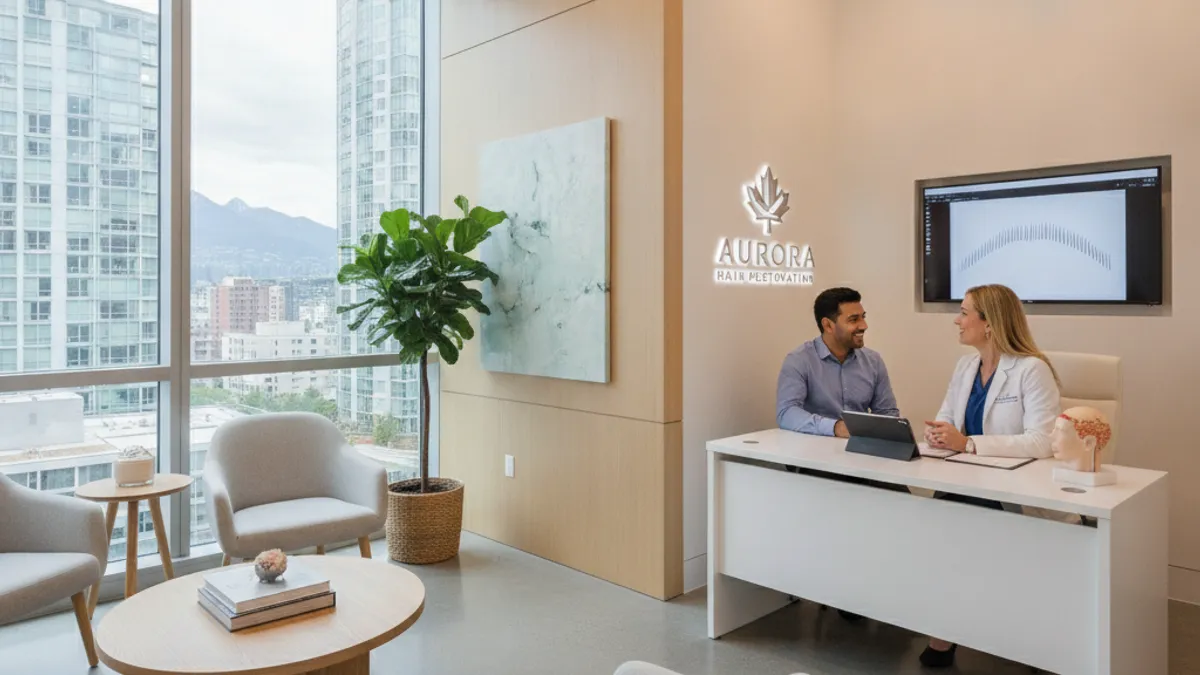 Inside a modern Canadian hair transplant clinic