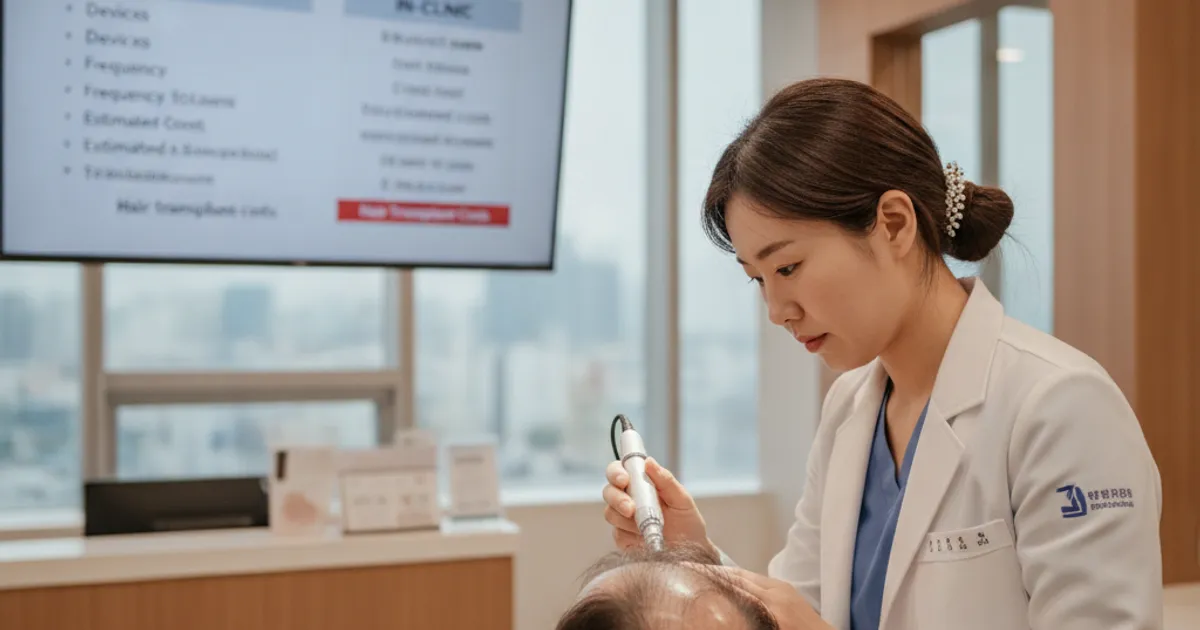 Red Light Therapy at Home vs In-Clinic for Hair Loss